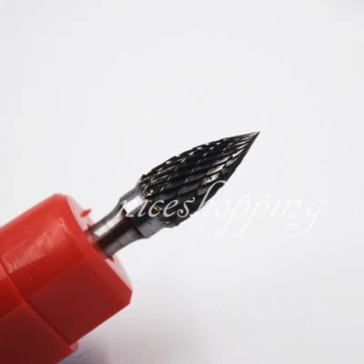Dental Cylindrical Cut Tungsten Carbide Bur Cutting Tool Die Grinder Bit 1/4" G6 - Image 1 of 4
