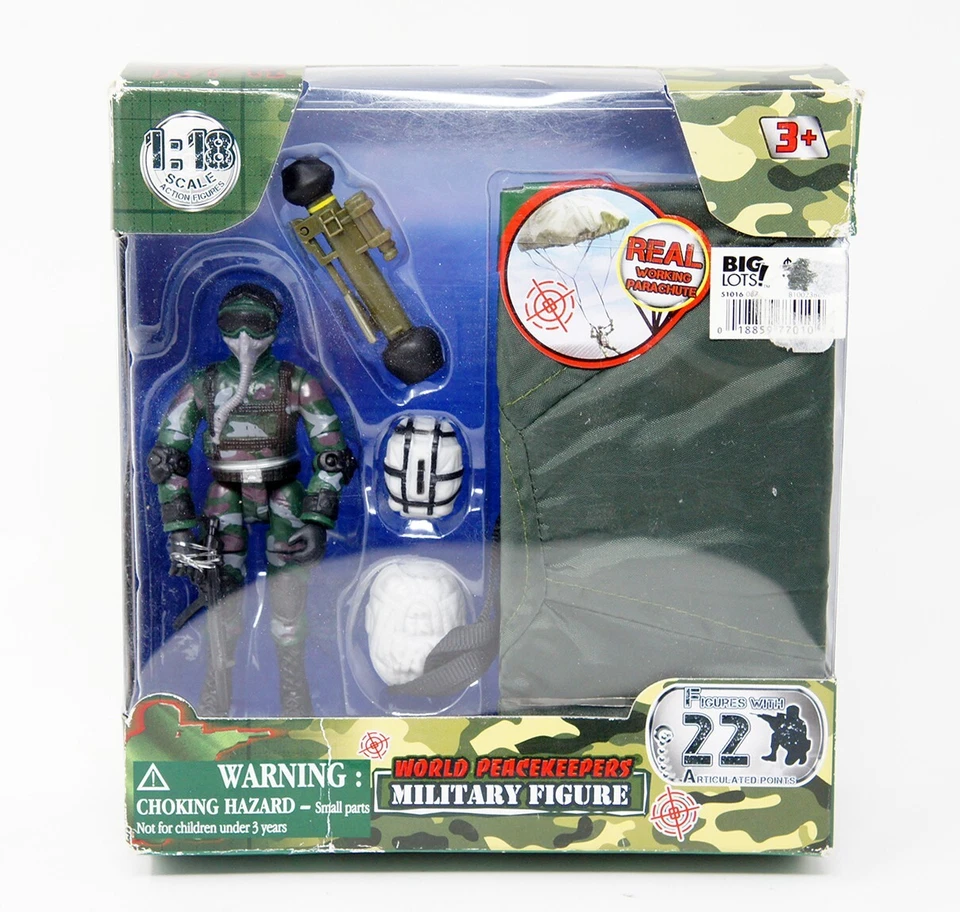 World Peacekeepers Military Figure With Horse 3 3/4 - 1 18th Scale