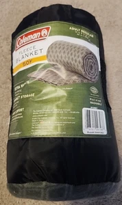 COLEMAN 66" x 75" FLEECE BLANKET NWT 076501097986 warm machine wash gray diamond - Picture 1 of 10