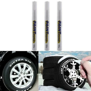 9 Stück Weiß Lackstift Marker Wasserdicht Permanent Autoreifen Schriftzug Gummi Buchstaben - Bild 1 von 16