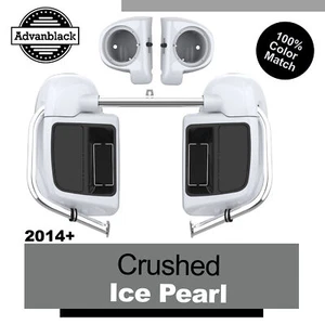 Kit de carenados con ventilación inferior perla de hielo triturada ajuste 2014+ Harley FLHR FLHXS FLTRX - Imagen 1 de 15