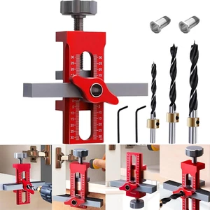 Cabinet Door Installation Jig, 2-In-1 Mounting Tool with Adjustable Positioner, - Picture 1 of 12