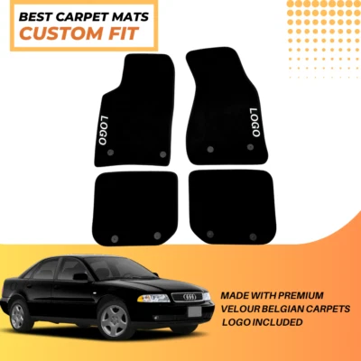 Alfombrillas coche para Audi A4 S4 1995-2001 impermeables negras revestimientos de terciopelo alfombras Foto 1 de 4