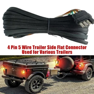 5 Wire 4 Pin Harness Trailer Connector Wire Plug For Both Sides Of The RV Boat - Picture 1 of 13