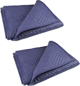 2 Moving Blankets 40"X 72" Heavy Duty Packing Blankets for Moving Shipping Thick - Picture 1 of 5