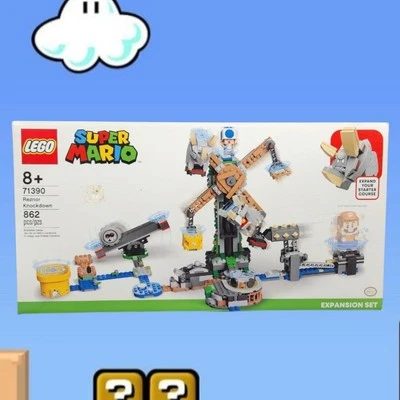 Retired & Sealed LEGO Super Mario Reznor Knockdown Expansion Set 71390 - Image 1 of 4
