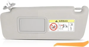 74320-60D22 Left Side Grey Sun-Visor w/ Mirror Fits 2010-2021 Lexus GX460 4.6L - Picture 1 of 7