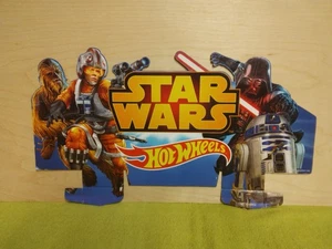 Star Wars Hot Wheels Cardboard Store Advertisement 13x23 in. - Picture 1 of 2