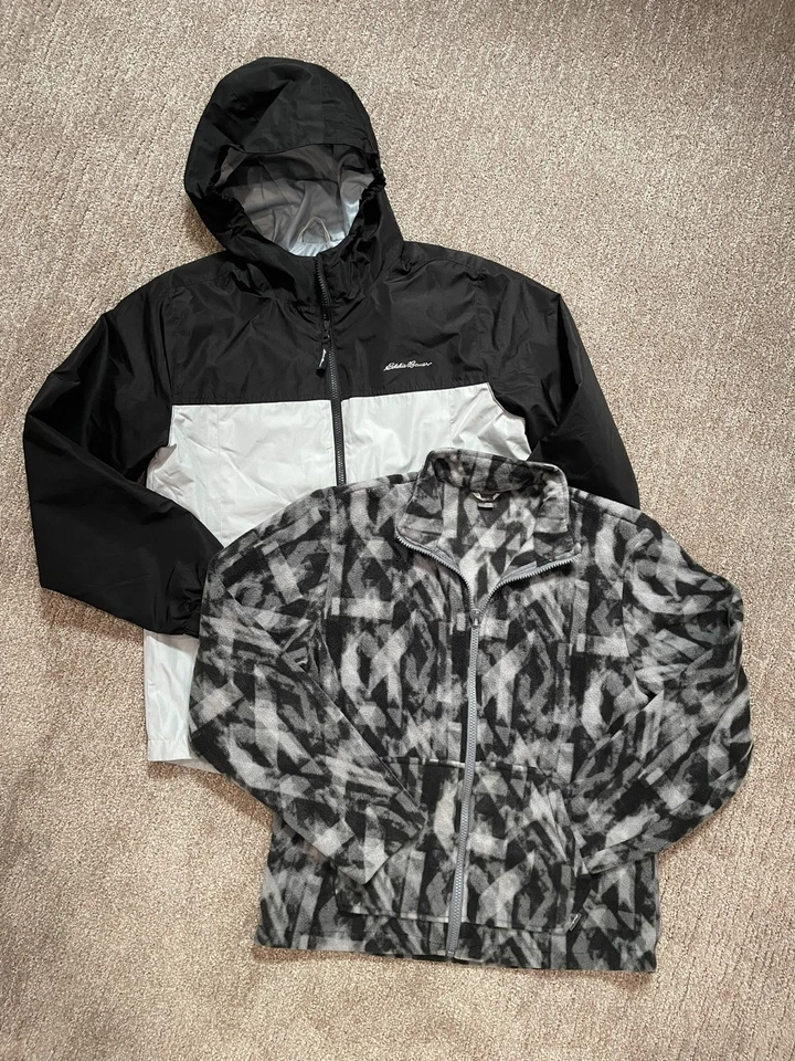 Eddie Bauer Niños 3 en 1 Otoño/Primavera Chaqueta Abrigo 12-14 Negro/Gris Foto 1 de 1