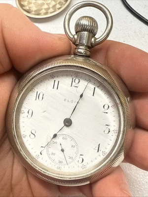 Elgin Size 18s Vintage Pocket Watch, Grade No. 288, 7 Jewels, Open Face, Running - Image 1 of 4