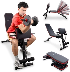 ®, Panca Palestra, Nastro Di Resistenza, Pieghevole, Con Ruote, Multifunzione, S - Foto 1 di 12