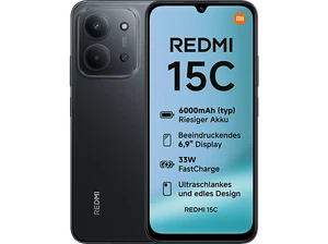 B-Ware XIAOMI Redmi 15C 128 GB Midnight Black Dual SIM - Bild 1 von 3
