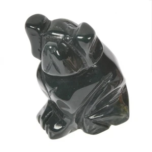 JJ251221 50mm schwarzer Obsidian geschnitzter Hund Statue Figur - Bild 1 von 2