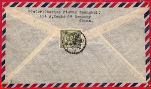 ai6033 - CHINA - Historia Postal - CUBIERTA DE CORREO AÉREO a SUIZA - 1947 - Imagen 1 de 1