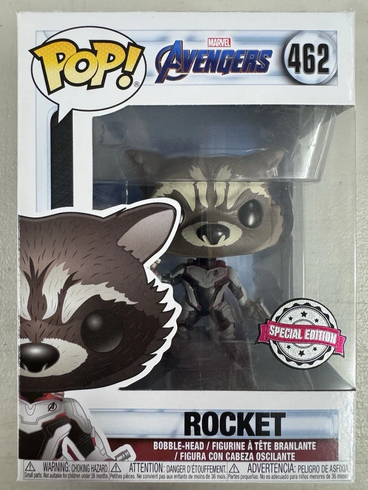 Rocket (Team Suit) 462 ~ Marvel: Avengers 4 - Endgame ~ Vinilo Funko Pop Foto 1 de 4
