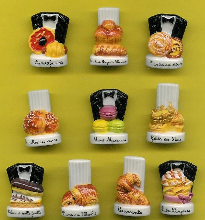 * FEVES  FINS GOURMETS série complète  .ref. G61  PATISSERIE  BRIOCHE  GALETTE - Photo 1/1