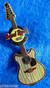 CLEVELAND FANTASY GUITAR SERIES WOOD GRAIN STRIPES 2003 Hard Rock Cafe PIN LE - Picture 1 of 1