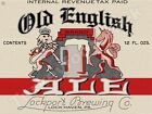 Old English Ale Beer Label 18" x 24" Metal Sign