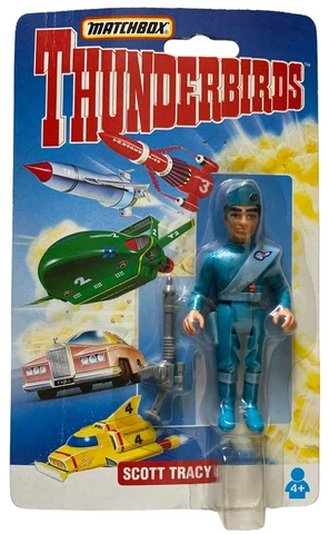 Matchbox Thunderbirds Scott Tracy Vintage 1993 Action Figure NEW MOSC Cover