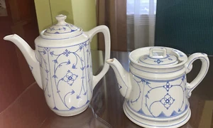 Bavaria Germany Winterling Strawflower Porcelain Lot 2 Coffee Tea Pots W/lid. - Picture 1 of 9