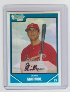 OLIVER MARMOL 2007 Bowman Chrome ROOKIE REFRACTOR #BDPP17 Cardinals Manager QTY - Picture 1 of 2
