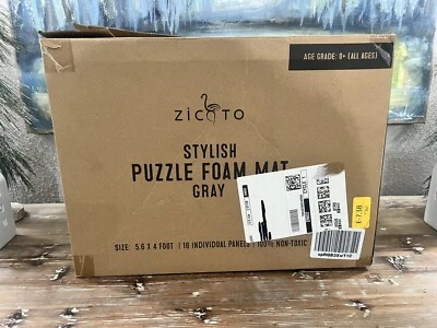 Alfombra de juego para bebé de segunda mano - suave, fácil de limpiar 5,6 x 4 pies Piso 67" x 48", Gris Foto 1 de 4