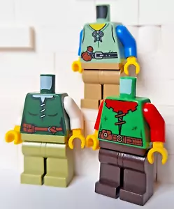 LEGO VILLAGER minifigure parts torso legs FORESTMEN castle peasant 10305 21343 - Picture 1 of 2