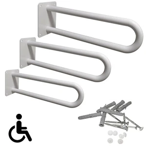 Stützgriff Haltegriff Wandgriff Badehilfen am Waschbecken WC 50 cm - 80 cm Weiß  - Bild 1 von 10
