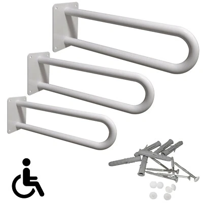 Stützgriff Haltegriff Wandgriff Badehilfen am Waschbecken WC 50 cm - 80 cm Weiß  - Bild 1 von 4