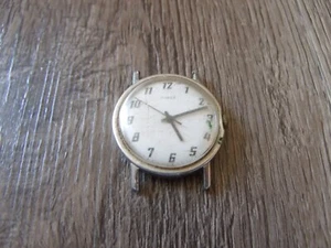 RELOJ PULSERA TIMEX VINTAGE CARA BLANCA HOMBRE REPUESTOS O REPARACIÓN - Imagen 1 de 2