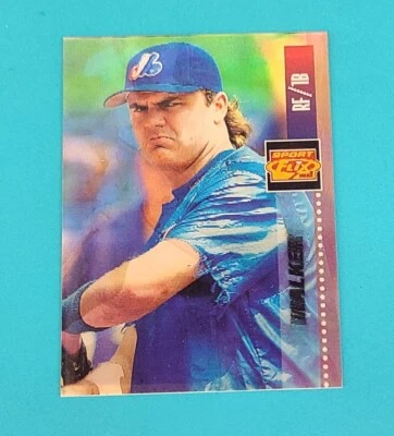 1995 Sportflix #139 Larry Walker Montreal Expos BASEBALL Card A9 - Image 1 of 2