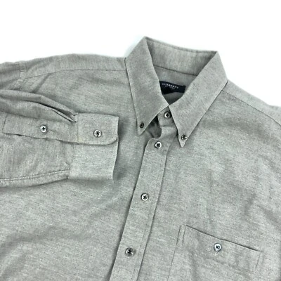 Burberry London Shirt Men Large Flannel Button Down Long Sleeve Gray - Image 1 of 4