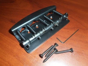 NEW Hipshot 5-String Vintage Bass Bridge - BLACK, CHOOSE YOUR SPACING! - Picture 1 of 4