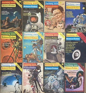 MAGAZINE OF FANTASY & SCIENCE FICTION 1971  yearset all 12 issues - Bild 1 von 2