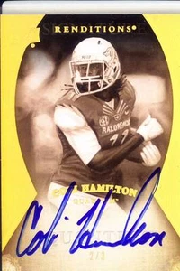 cobi hamilton rc rookie draft auto autograph arkansas razorbacks college 2/3 13 - Picture 1 of 1
