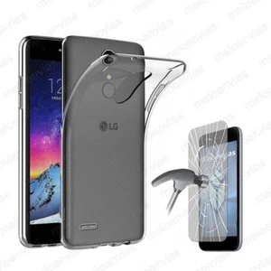 Funda + CRISTAL TEMPLADO Opcional para LG K4 2017 Gel TPU 100% Transparente - Imagen 1 de 1