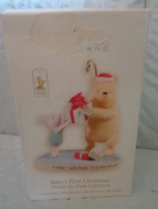 2008 Hallmark / Disney - Winnie Pooh & Piglet - Baby's First Christmas Ornament - Picture 1 of 1