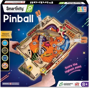 DIY Pinball Machine Toy STEM Arcade Game for Kids & Adults Ages 8+ Fun Gift Idea - Picture 1 of 6