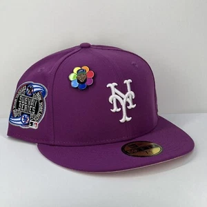 HAT CLUB EXCLUSIVE J JAE TIPS NEW YORK METS SUBWAY SERIES PATCH 7 3/8 PINKY PIN - Picture 1 of 10