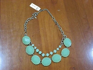 Premier Designs Mint Condition Necklace Green Chunky #20437 - Picture 1 of 2