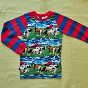 Molo Boys girls Farm animals shepherd dog Graphic T-Shirt Size EU 128/ US 8 - Picture 1 of 7
