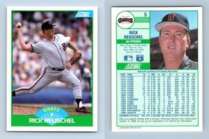 Rick Reuschel - Giants #5 Score 1989 Baseball Trading Card