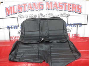 1970 Mustang Coupe Rear Seat Standard Upholstery Set Black UP221 - Foto 1 di 6