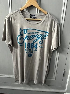 Energie Jean’s Men T-shirt  1984 Special Edition Grey Size XL - Image 1 of 4