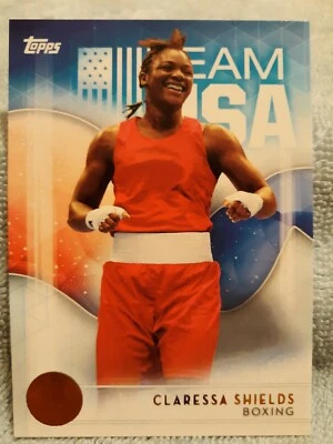 CLARESSA SHIELDS 2016 Topps US Olympic BRONZE PARALLEL #2 ROOKIE BOXING MMA - Image 1 of 2