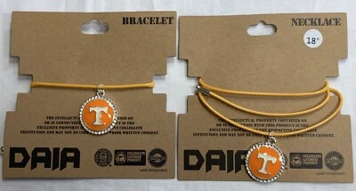 New Tennessee Volunteers Bracelet and Necklace Set, NCAA - Image 1 of 2
