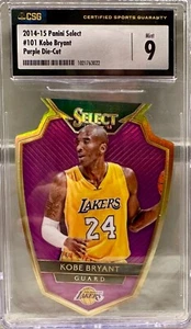 KOBE BRYANT CSG 9 2014-15 PANINI SELECT #101 PURPLE DIE CUT /99! - Picture 1 of 2