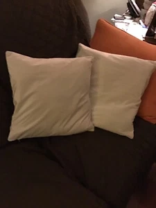 Juego de 2 fundas de cojín de terciopelo para sofá 16 X 16 pulgadas cierre de cremallera - Imagen 1 de 6