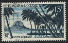Cachet de poste air très fin utilisé Polynésie française 1955 Scott # C23 CV 5,50$