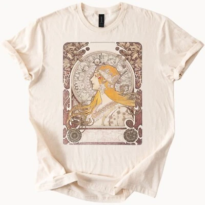 Camiseta gráfica Mucha Zodiac Art Nouveau Foto 1 de 4